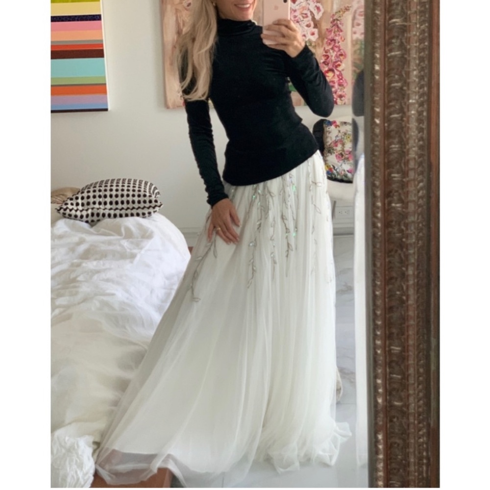 Chasing Unicorns Moonlight Mile White Tulle Skirt Medium - Picture 10 of 10